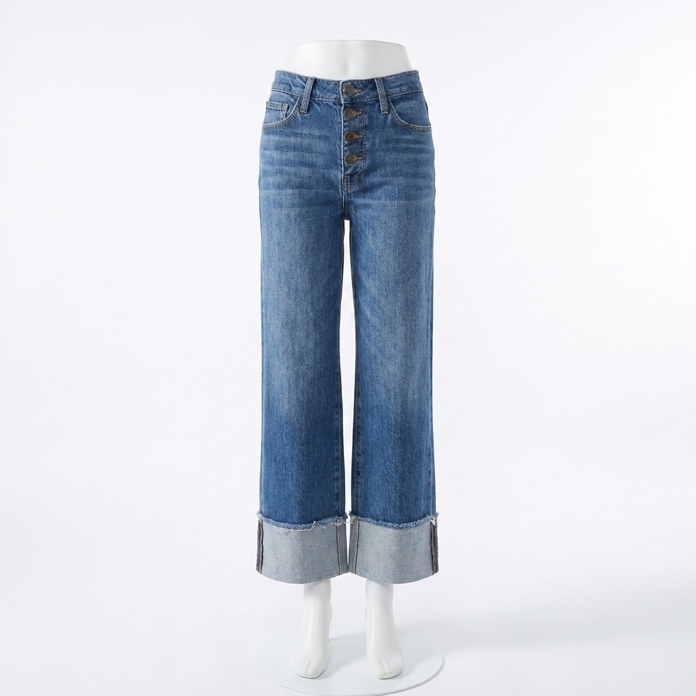 NEW DEREK LAM 10 CROSBY simona cuffed straight leg jean in soho